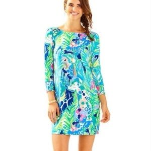 Lilly Pulitzer Sophie Dress in Multi Purrfect Green, NWOT Size S
